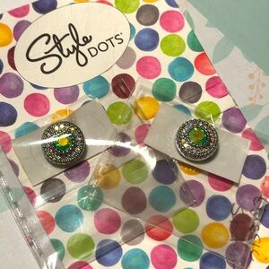 Style Dots Green Jessica Originals. Set of 2.